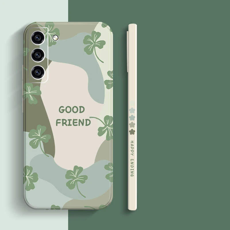 Funda cuadrada de silicona con flores de dibujos animados para Samsung Galaxy A16 A56 A35 A55 A34 A54 A33 A53 S25 S24 S23 S22 Ultra Plus S21 FE - imagen 3