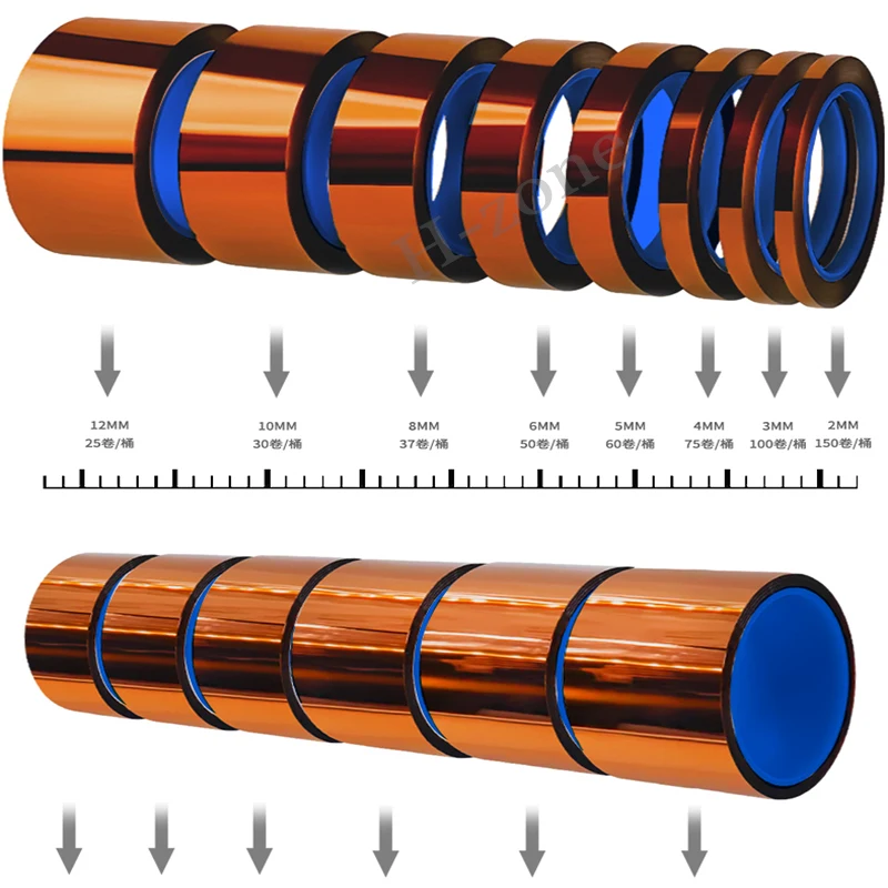 Cinta mecánica resistente a altas temperaturas, pegatina de poliimida, placa de circuito PCB para teléfono, protección de envoltura de batería, herramienta de aislamiento de reparación - imagen 3