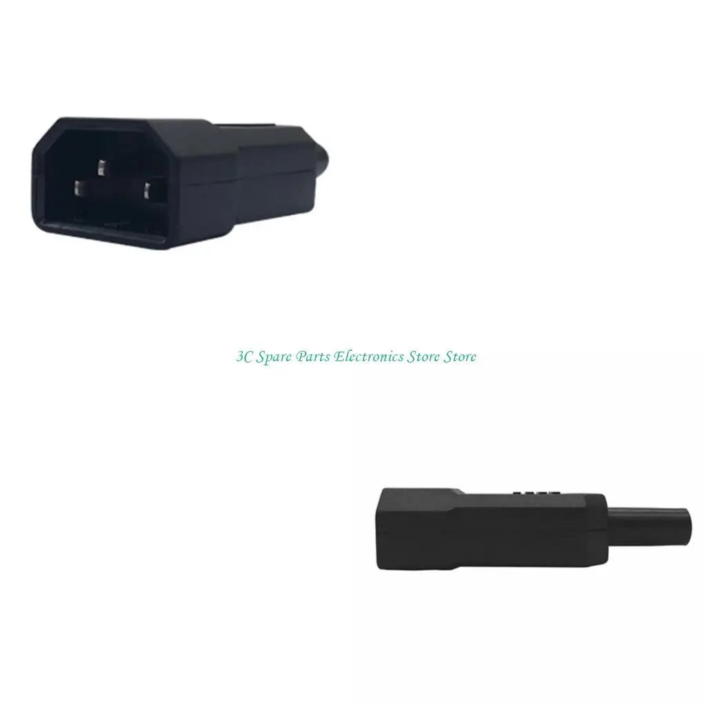SZ AC 250V 10A IEC C14 macho 3 pines terminales adaptador en línea conectores toma corriente para conector alimentación