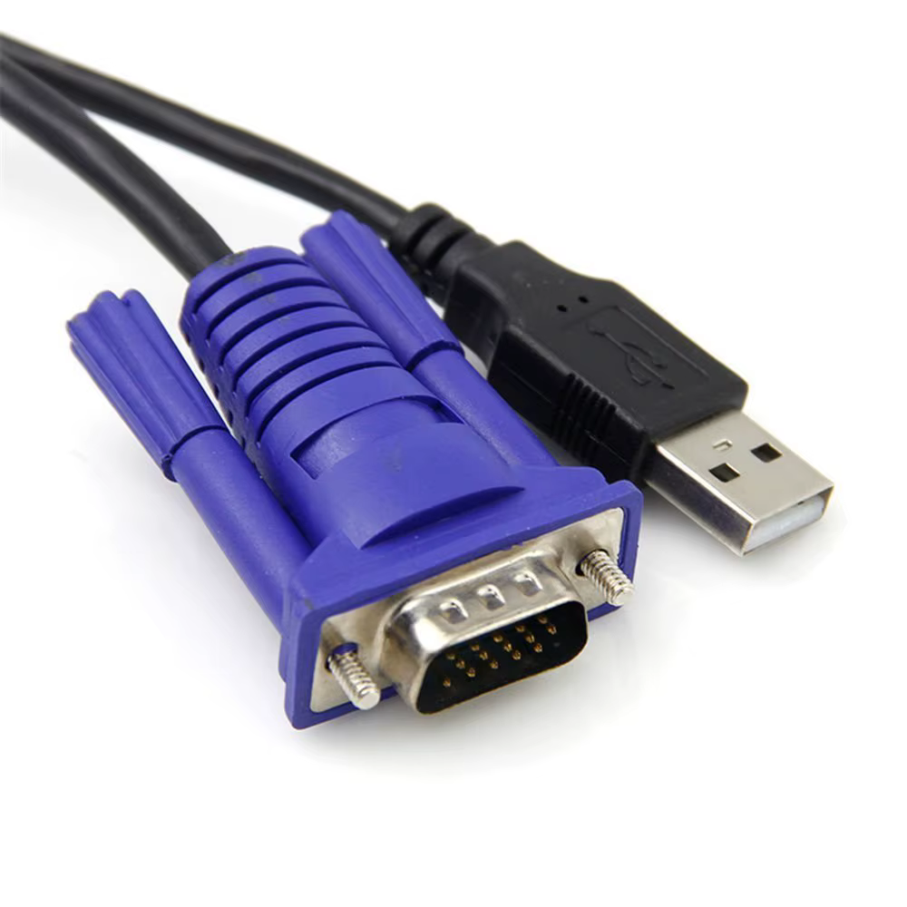 Conmutador KVM 4 Puertos USB 2.0 – VGA para 4 Ordenadores