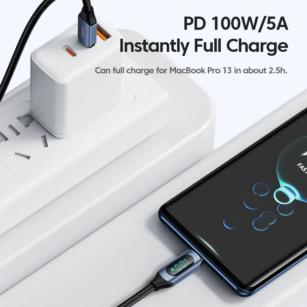 Cable USB-C Toocki 100W Carga Rápida - imagen 5