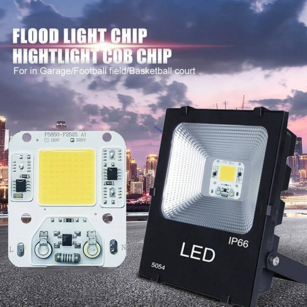Lámpara LED COB para exteriores, Bombilla de 20W, 30W, 50W, CA 220V, 240V, IP65, IC inteligente, sin necesidad de controlador - imagen 2