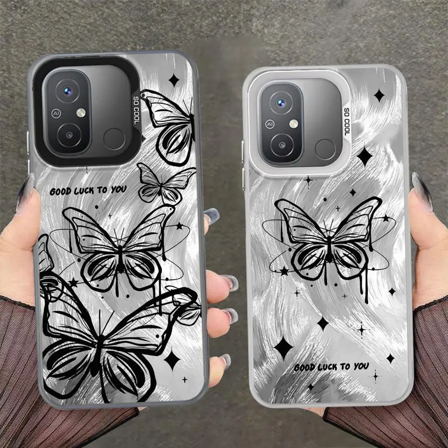 Funda para Xiaomi Redmi A1 A2 Plus 9T 12C K60 10C A5 13C 14C 9C funda trasera para teléfono arte hermosa mariposa - imagen 4