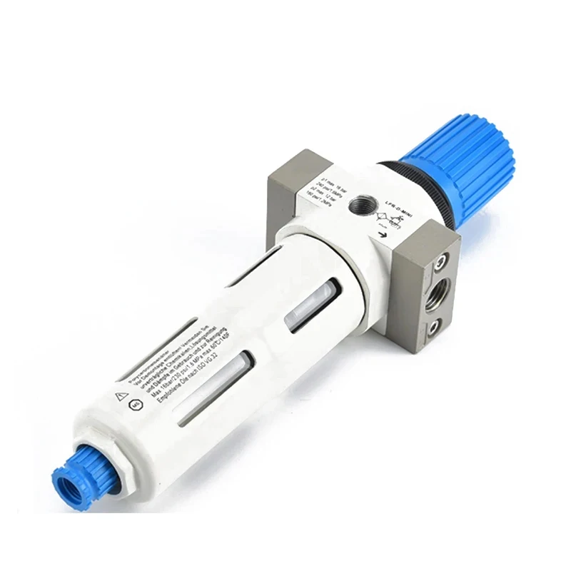 LF LR LFR tipo 1/8 1/4 3/8 1 pulgada procesador de filtro de aire separador de aceite de agua con manómetro LR-1/8-MINI LFR-3I8-MIDI - imagen 4