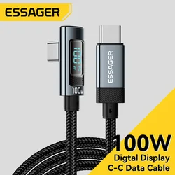 Cable USB-C 100W 5A LED – Essager Compatible iPhone 15