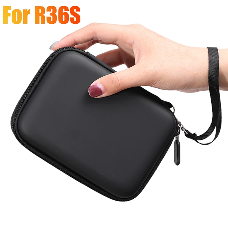 Bolsa 4 en 1 + películas para consola de juegos R36S, estuche de almacenamiento con cordón de vidrio templado para Protector de pantalla R36S, Kit antiarañazos - imagen 2
