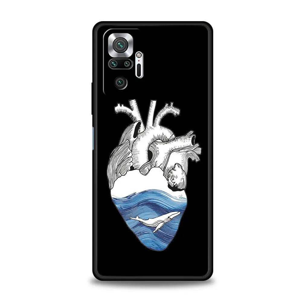 Funda de teléfono para Xiaomi Redmi Note 14 13 12 5G 11 10 Pro Plus 4G 9S 14C 13C 12C 10C 9C 9A cubierta modelo Cardiovascular corazón médico - imagen 4