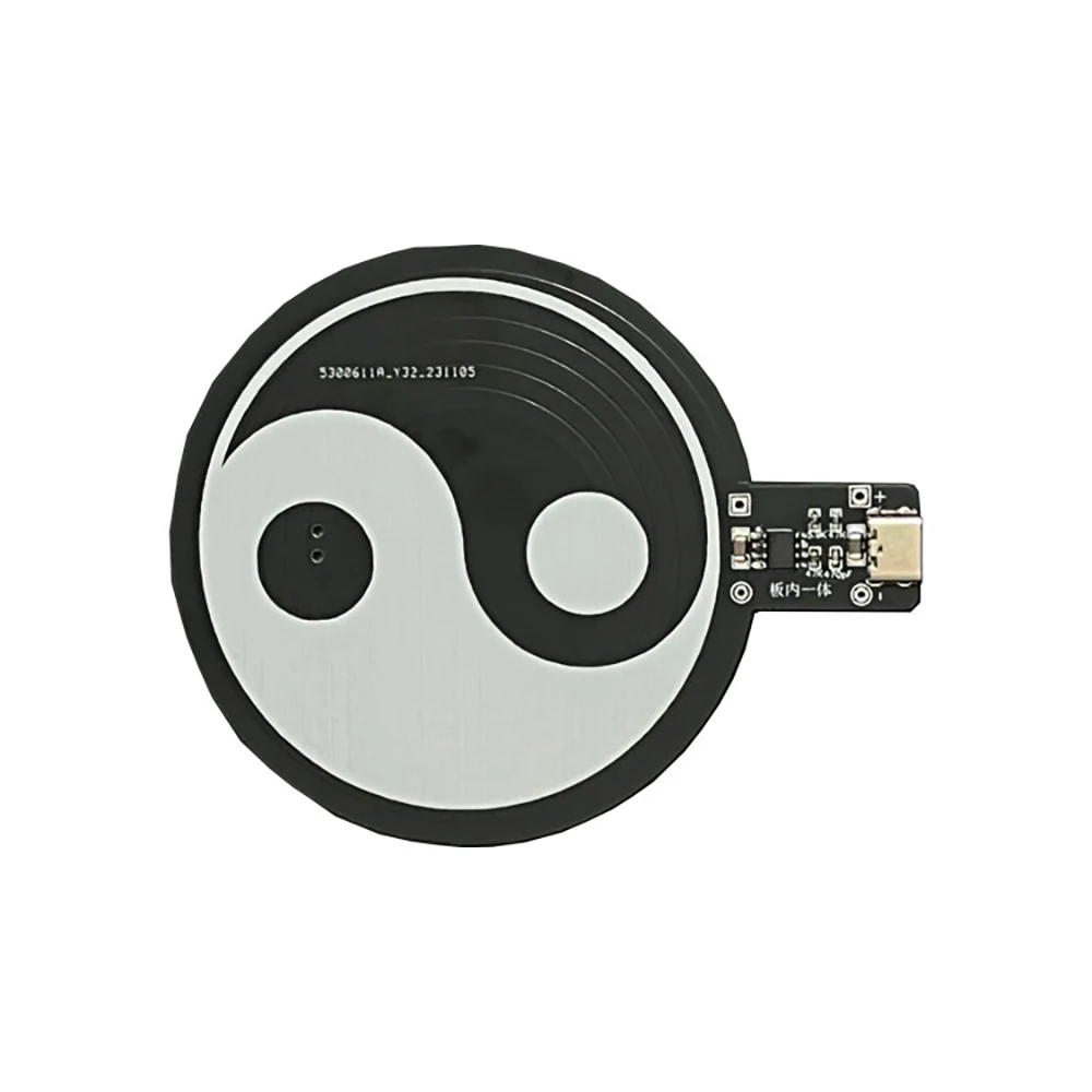 Fuente de alimentación inalámbrica, transmisor, bobina, inducción, integración, TYPE-C, USB, cc 5V + 5 piezas, receptor, lámpara Led, 0 ~ 35mm - imagen 5