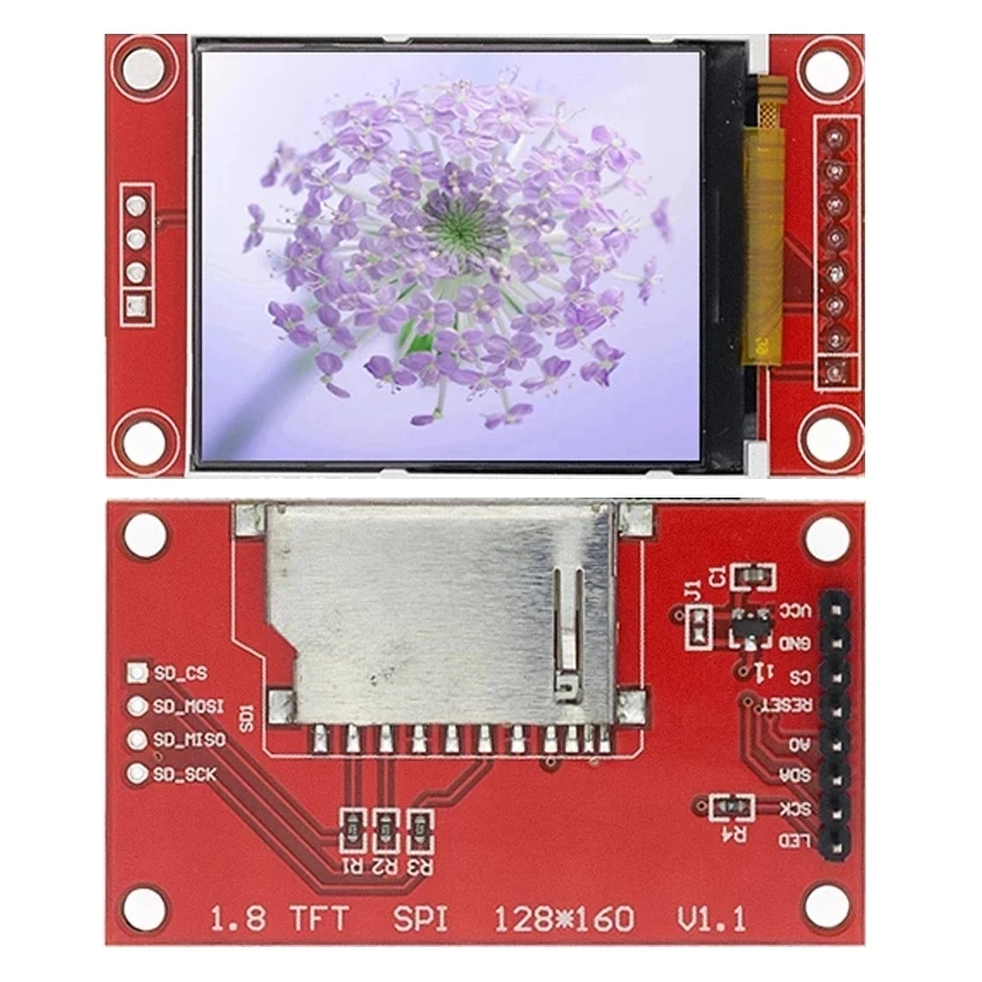 Módulo LCD TFT de 1,8 pulgadas Módulo de pantalla LCD SPI serial 51 controladores 4 controlador IO resolución TFT 128*160 para Arduino - imagen 3
