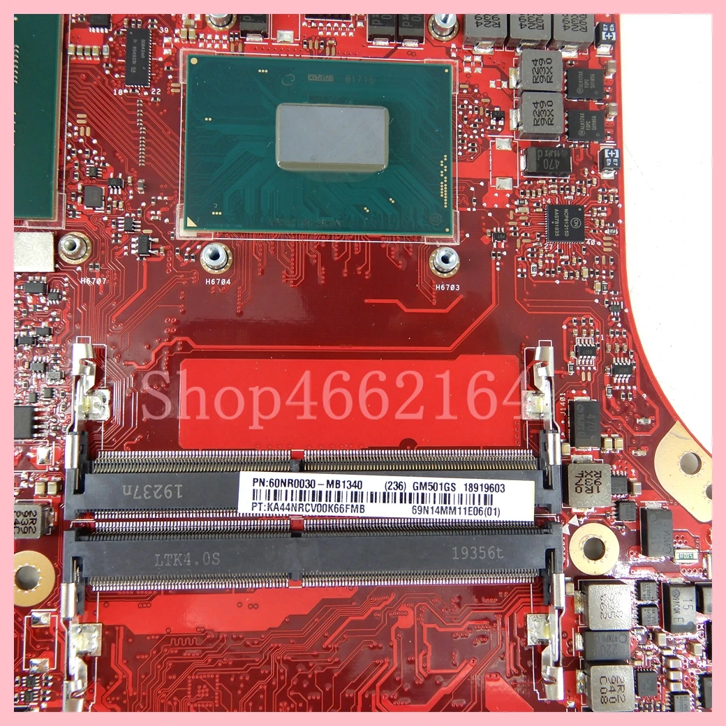GM501GS con i7-8750H CPU GTX1060/GTX1070 GPU placa base para ASUS ROG GM501GS GM501GM MW501GM MW501GS GU501GW placa base para ordenador portátil - imagen 3