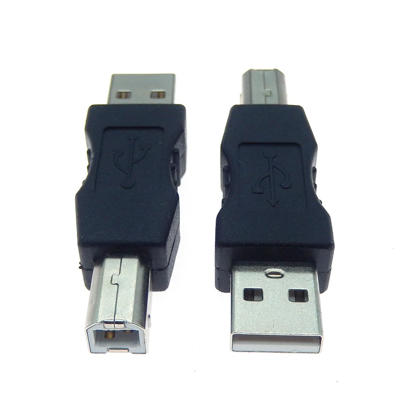 Adaptador USB 2.0 tipo A macho a B macho para impresora USB cuadrado de la junta de transferencia pública - imagen 2