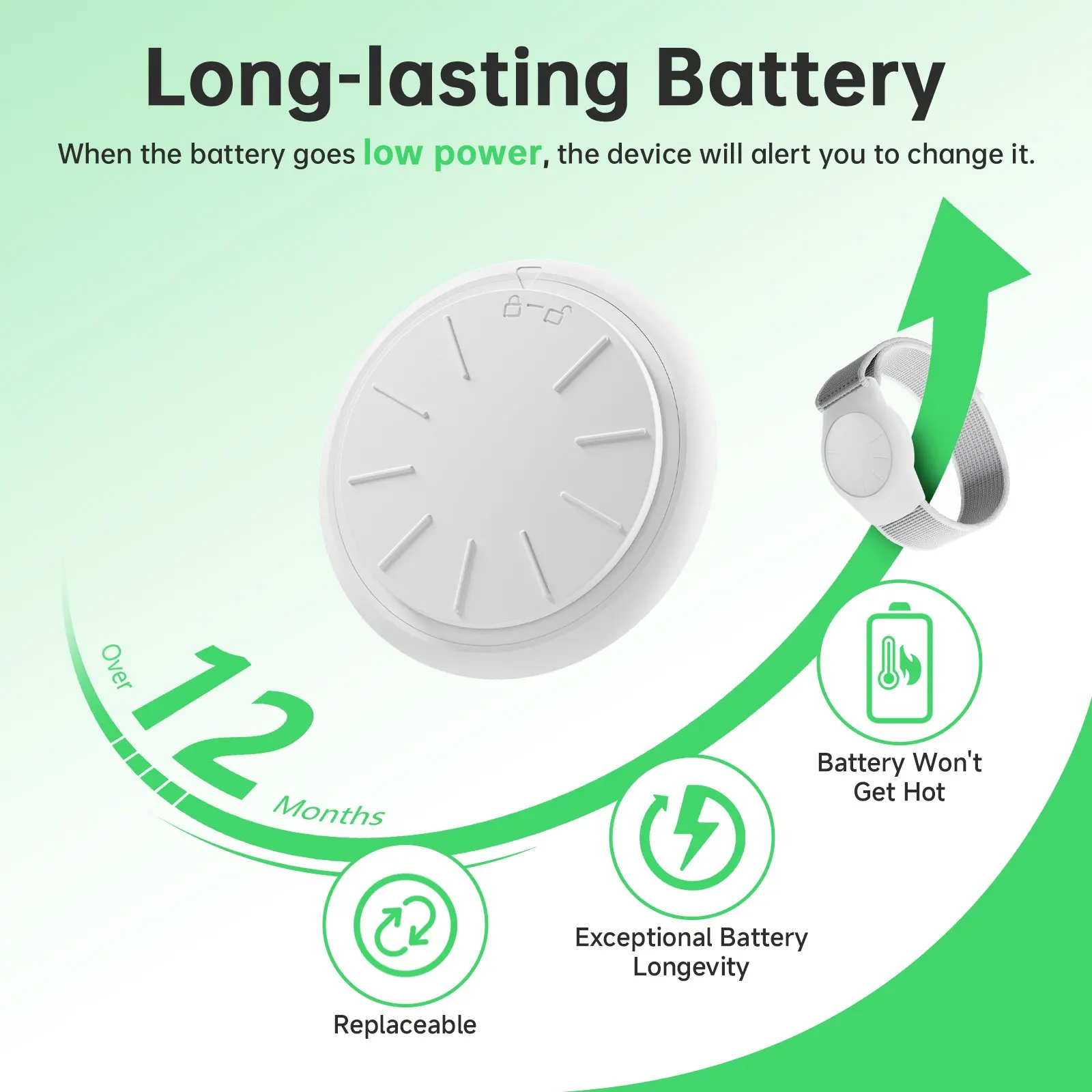 Pulsera impermeable rastreador GPS para niños (solo iOS) Adolescentes, necesidades especiales, rastreador en tiempo real funciona con la aplicación Find My (iOS solamente) - imagen 4