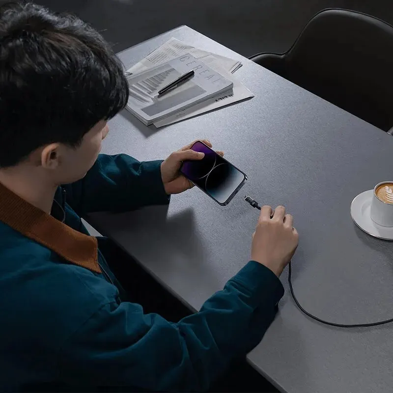 Cable Baseus USB C de 20W para iPhone 14 13 12 11 Pro Max Xs transparente tipo C PD 3,0 Cable de carga rápida Cable de USB-C para iPad - imagen 3