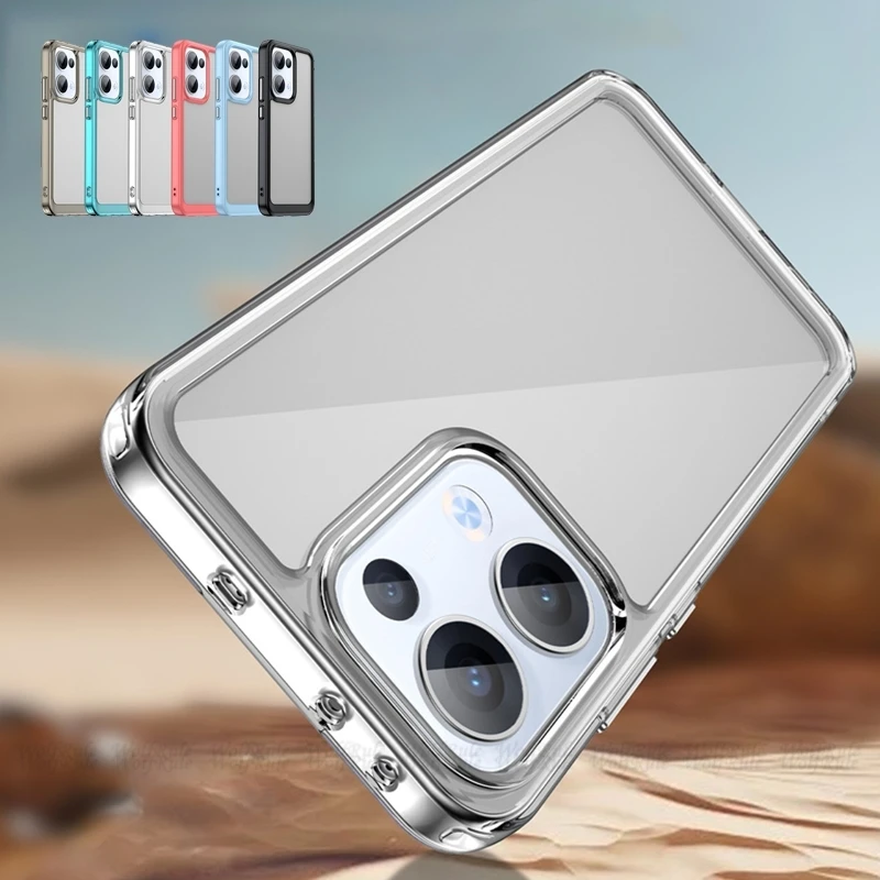 Para Realme GT 7 Pro funda OPPO Realme GT 7 Pro Capas parachoques trasero armadura transparente Fundas Realme GT 7 Pro