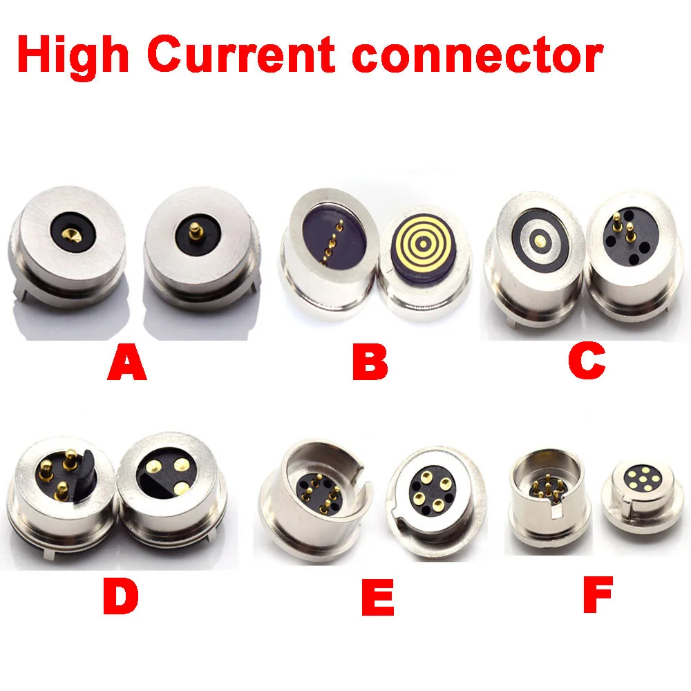 Conector pin pogo con resorte de succión magnético de alta corriente, resistente al agua, 2/3/4/5P, sonda macho hembra, conector magnético de carga de energía CC - imagen 3