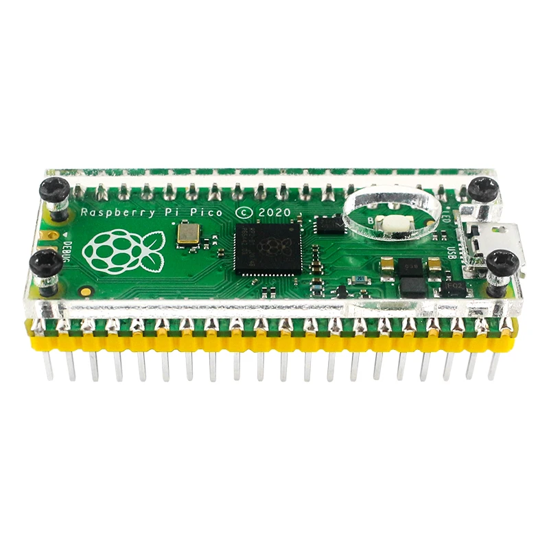 Raspberry Pi Pico carcasa acrílica transparente para placa Pico RP2040 microcontrolador microordenadores Pico W/Pico 2/Pico 2W - imagen 5