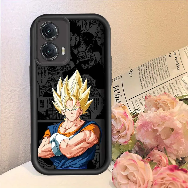 D-Dragon Ball Anime Saiyan para Motorola MOTO Edge G85 G54 G35 G34 G32 E22 E14 G04 50 5G cubierta de la caja del teléfono de la escalera del ojo - imagen 3