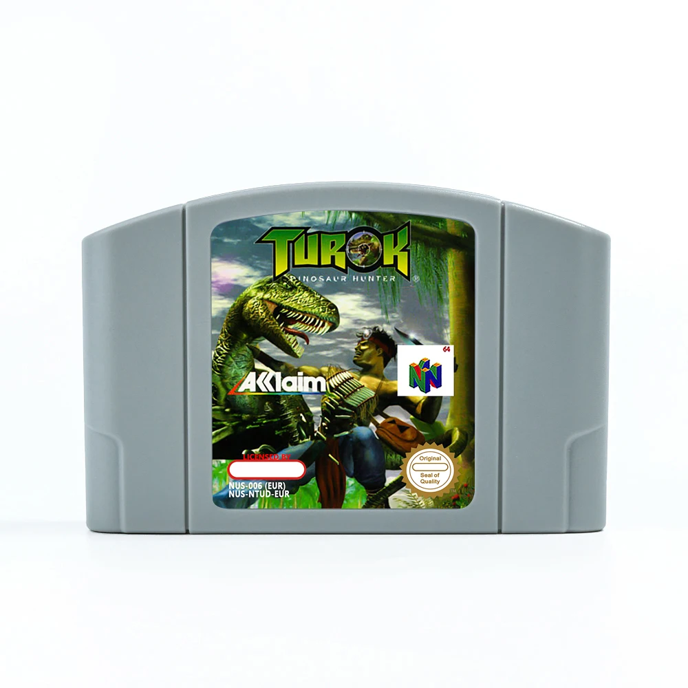 Turok - Cartucho de juego Dinosaur Hunter para consolas PAL EUR de 64 bits Tarjeta de juego N64