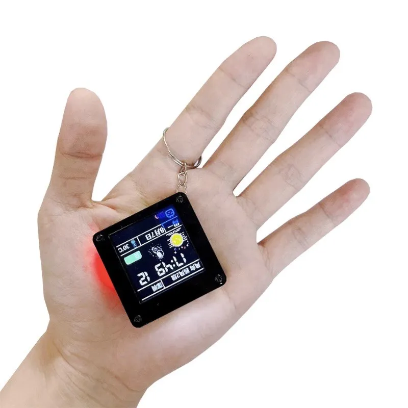 Miniadornos de escritorio ESP32 C3, pantalla LCD de 1,44 pulgadas, WiFi y BT, colgante de mano LVGL ST7735, controlador SPI, interfaz - imagen 4