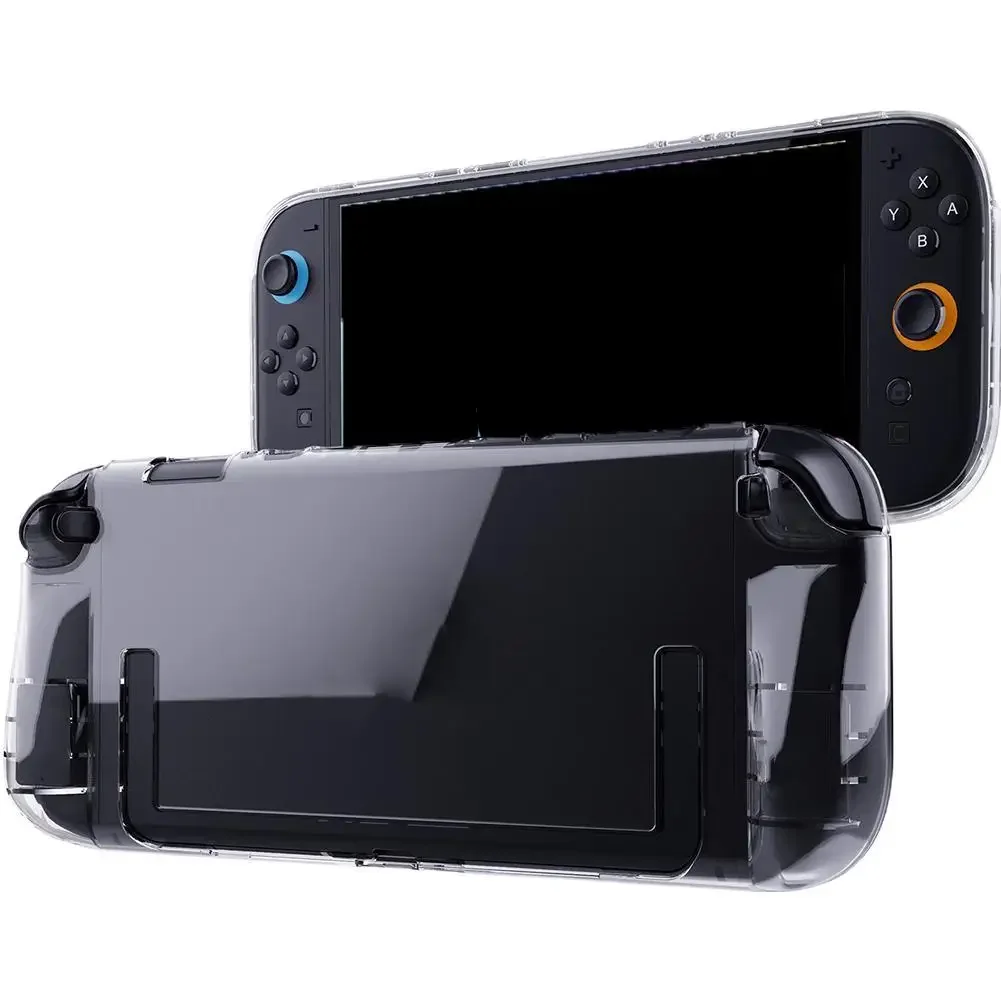 Funda protectora con organizador de Game Gard para accesorios de consola Switch2 NS TPU con funda protectora de agarre Protector transparente