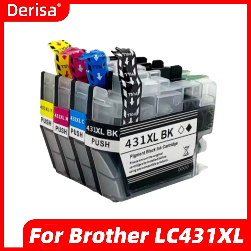 Cartucho de tinta de inyección de tinta Compatible para impresora Brother DCP-J1050DW DCP-J1140DW MFC-J1010DW J1050 J1140 J10 LC431 LC-431 LC431XL