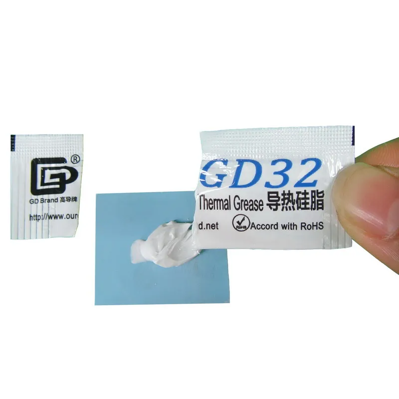 100 piezas 0,5g Mini bolsa embalaje GD marca serie GD900 pasta de grasa térmica CPU disipador de calor compuesto MB05 - imagen 2