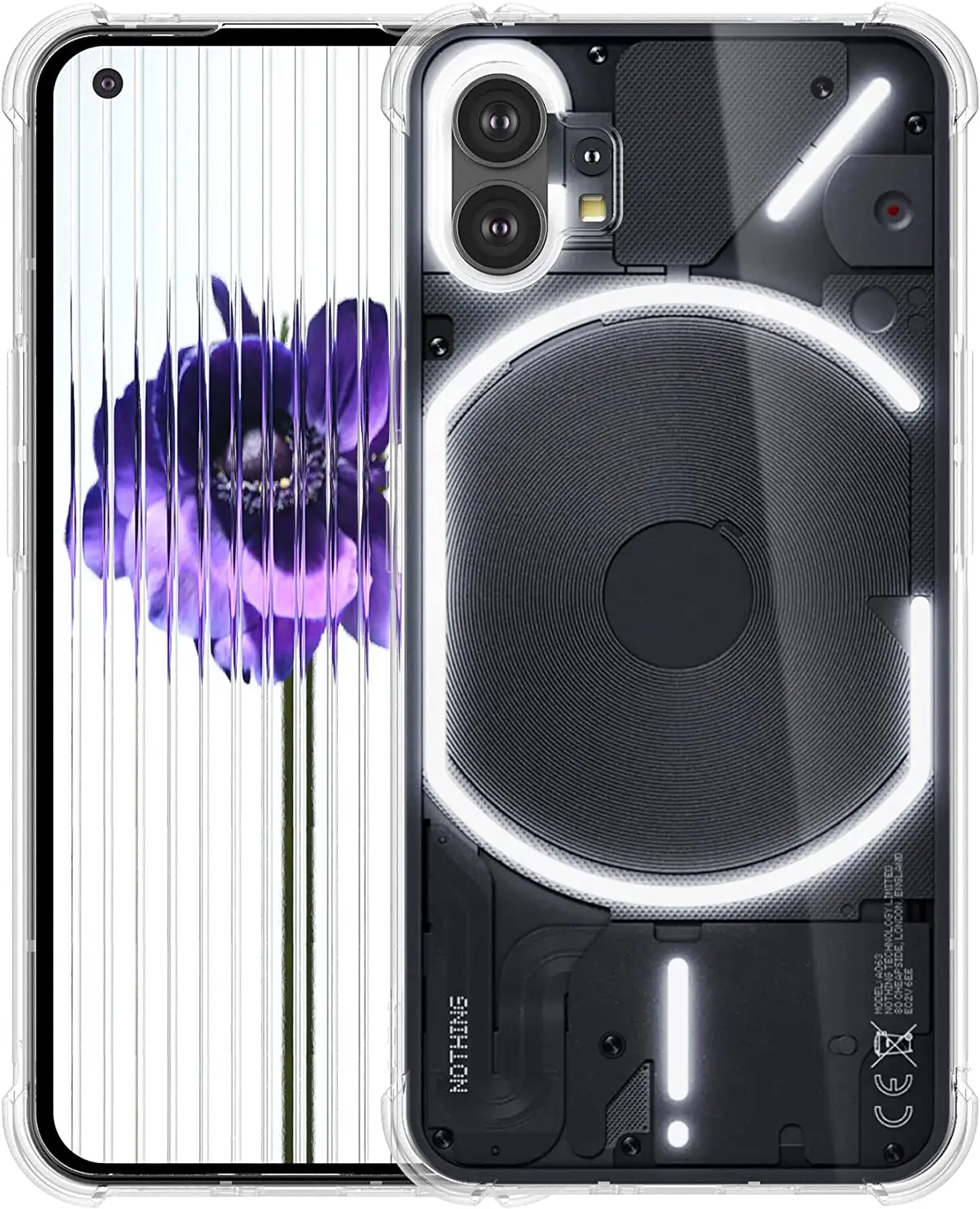 Funda para Nothing Phone 2 1 2A Funda trasera transparente suave a prueba de golpes para Nothing Phone 1 Phone2 Phone1 Couqe Funda - imagen 5