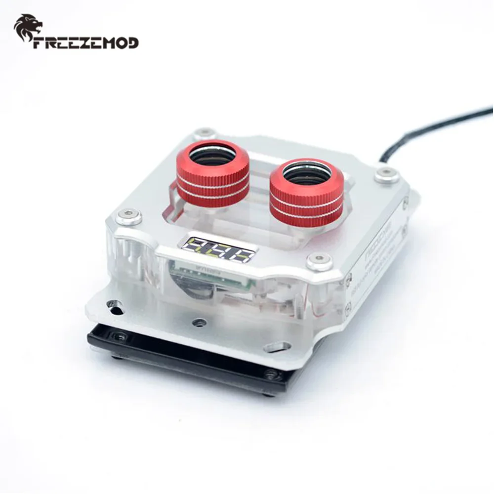 FREEZEMOD CPU bloque enfriador de agua pantalla LCD Sensor pantalla LCD AMD AM3 AM4 Ryzen enfriador PC MOD termómetro de cobre UPR-2018 - imagen 4