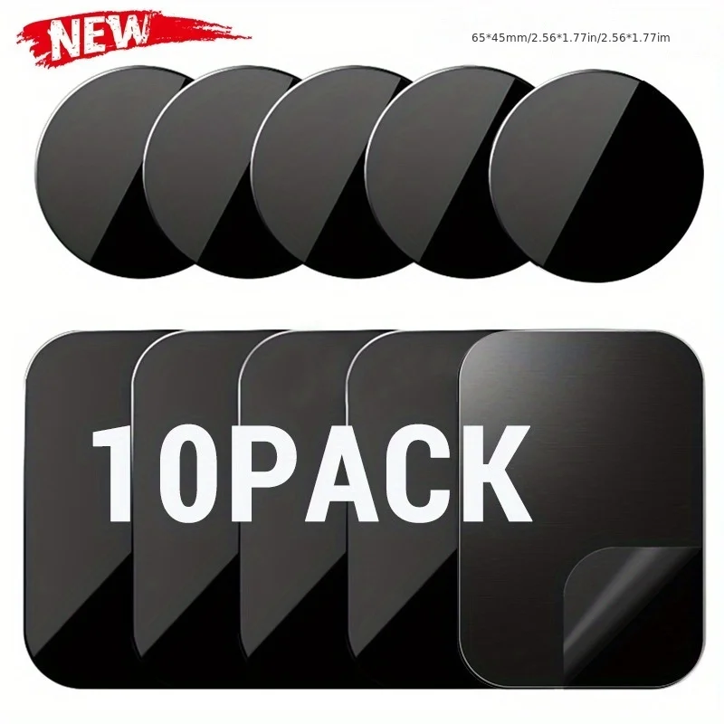 Placa de Metal fina, hoja de hierro para soporte magnético para teléfono de coche, pegatina de disco de hoja de hierro Universal, soporte para teléfono móvil de escritorio para tableta - imagen 2