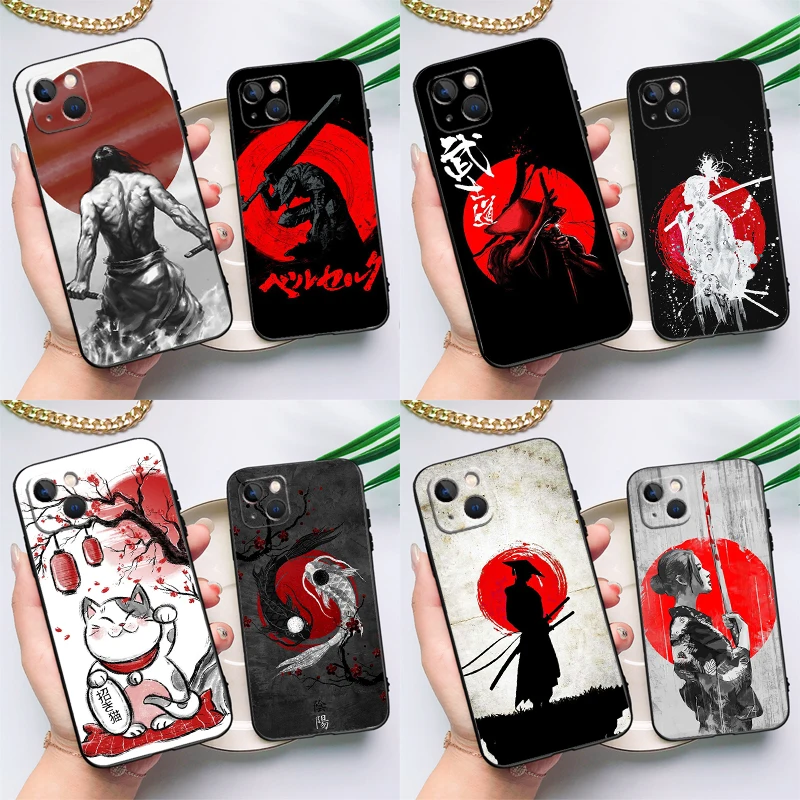 Funda de Anime japonés Red Sun para OnePlus Nord 5 CE 4 3 2 Lite N20 N30 OnePlus 15 13 12 11 9 10 Pro 12R 13R 13T