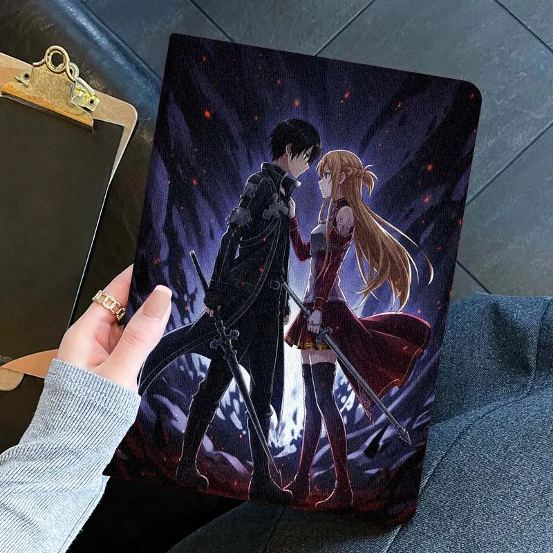 Anime Yuuki Asuna para iPad Pro Air Mini 1 2 3 4 5 6 7 7th 8th 9th M2 10,2 9,7 10,5 10,9 11 12,9 13 pulgadas funda para tableta