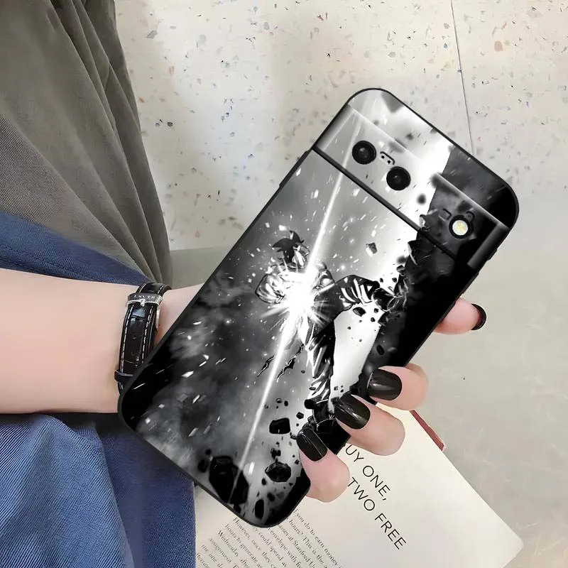 D-Dragon Ball Logo Japón Goku funda de teléfono para Google Pixel 9a 9 8A 8 7 7A 6 6A Pro XL 2024 5G negro suave TPU funda de silicona - imagen 3