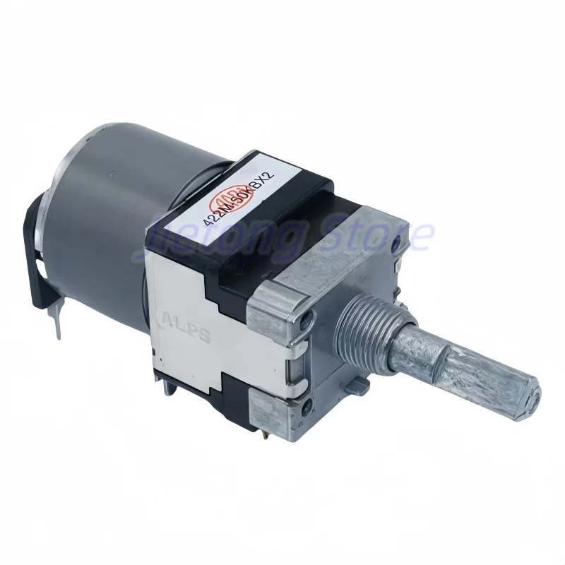 Potenciómetro de volumen MARANTZ PM6006, potenciómetro de Motor ALPS RK168, 50KBx2, 100KBx2, doble 8 pines con grifo, eje Hlaf de 25MM, 1 ud.