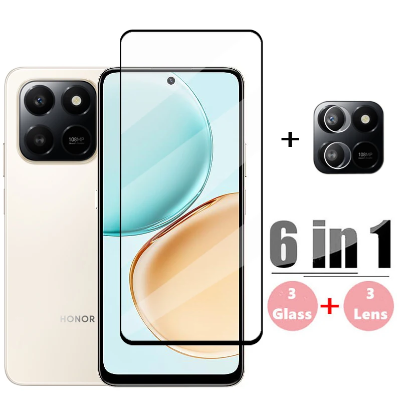 Vidrio de cubierta completa para Huawei Honor X7d vidrio templado Honor X7d Protector de pantalla HD película protectora de lente de teléfono Honor X7d