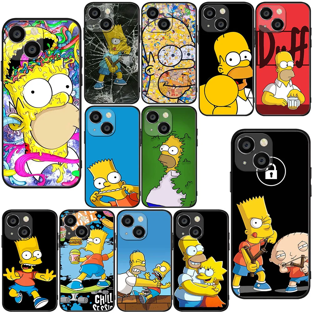 BK-11 divertido Cool SSimpsonS funda blanda para Xiaomi Poco X2 X3 X4 X6 X7 F6 F7 GT NFC Ultra Pro - imagen 3
