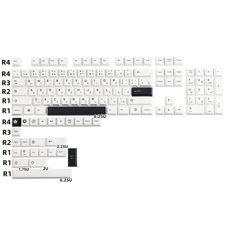 GMK-teclas blancas minimalistas, Material PBT de 129 teclas, perfil de cereza, DYE-SUB para teclado mecánico MX Switch 64/68/75/84/87/98/104