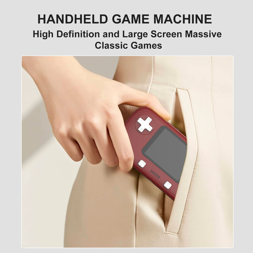 Consola de juegos de bolsillo portátil 400 en 1, juegos clásicos, consola de videojuegos de 2,8 pulgadas, juego portátil para regalo de niños - imagen 5
