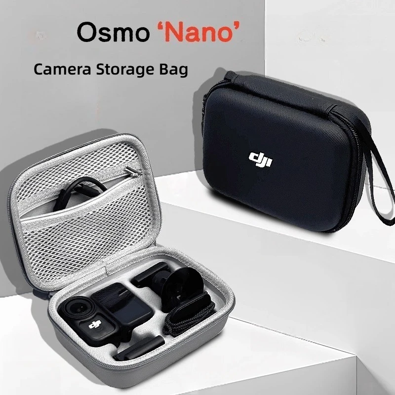 Bolsa de almacenamiento para cámara Osmo Nano, bolsa de almacenamiento portátil impermeable de PU personalizada, accesorios de viaje, bolsa protectora de regalo