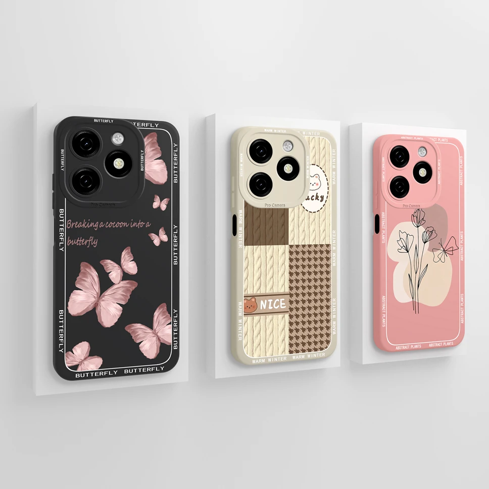 Funda de silicona líquida para Infinix Smart 8 HD Pro Plus, cubierta suave, cuadrada, bonita, astronauta, 8, 8HD, 8Pro, 8Plus - imagen 2