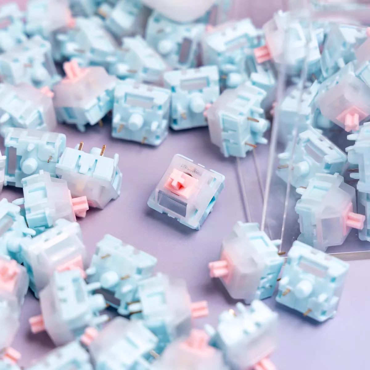 WYLAB HMX interruptor crujiente 37g 42g 48g HIFI lineal 5 pines para interruptores de teclado mecánico lubricación de fábrica accesorios de PC - imagen 3