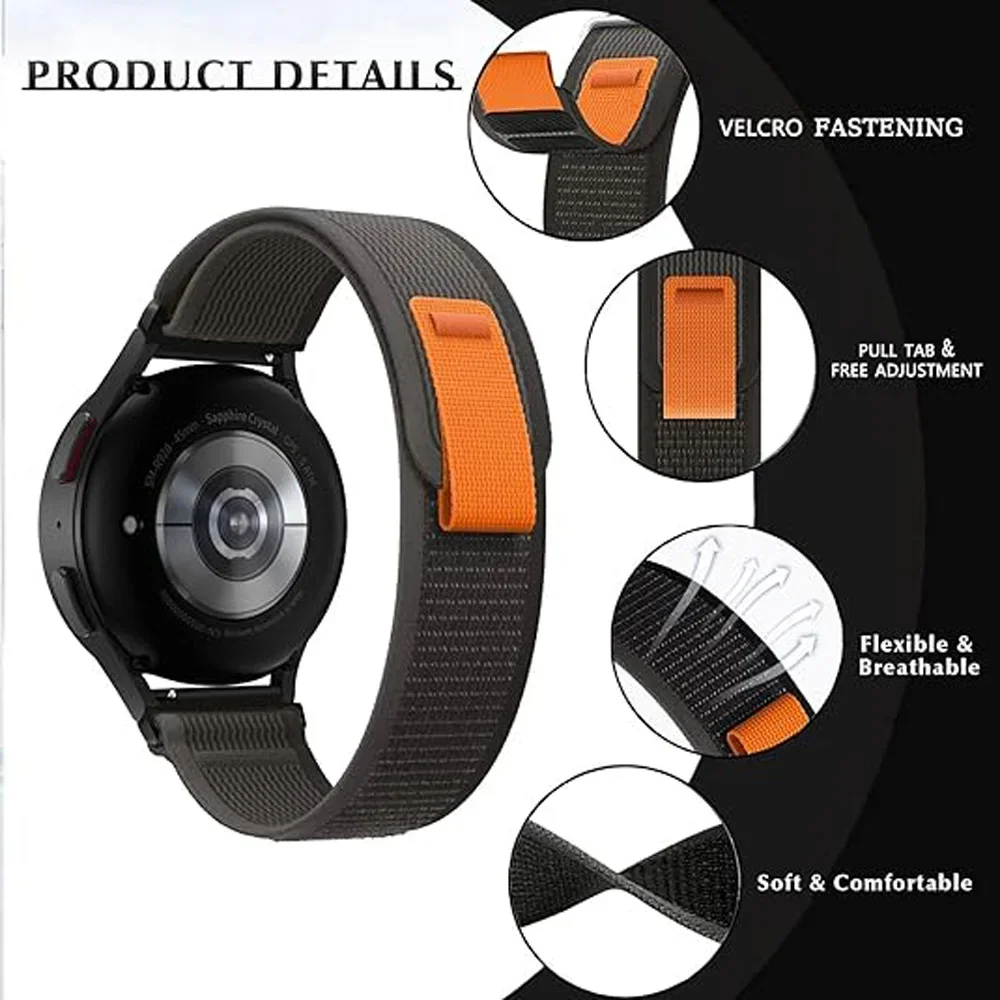 Correa deportiva de 20mm y 22mm para COROS APEX 2 Pro, pulsera de 46mm y 42mm para COROS PACE 3 2, pulseras de nailon Trail Loop para reloj inteligente - imagen 2