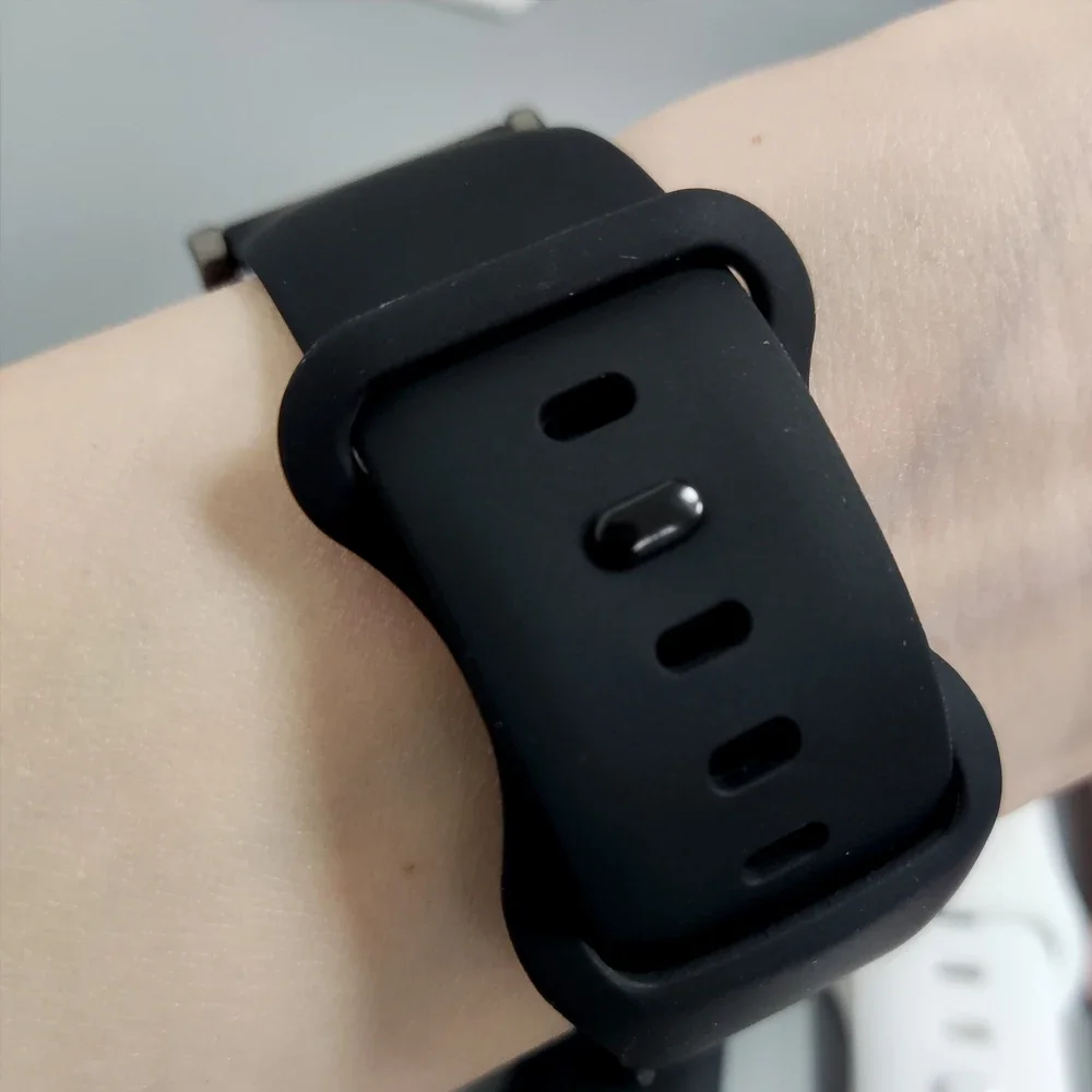 Pulsera de repuesto de silicona de 20/22mm para AMAZFIT BIP6 BIP 6 5 UNITY Stratos 3 Band Active 2 GTR 4/3/2/2E GTS 4 mini 3 correa de equilibrio - imagen 4