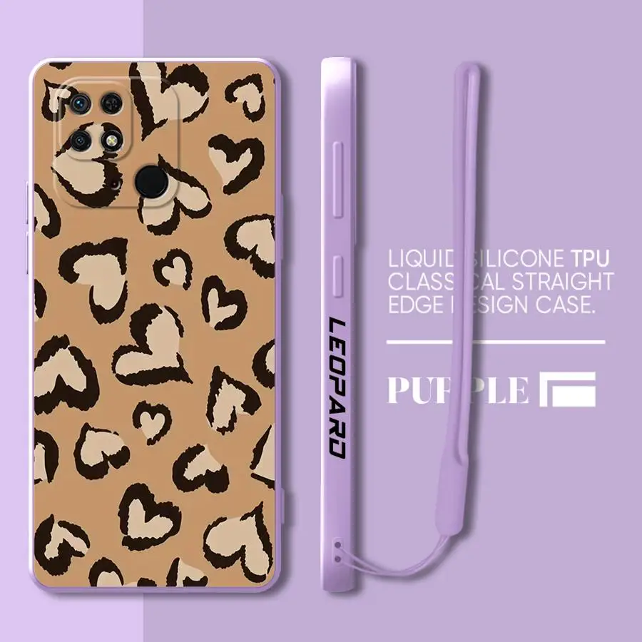 Funda de teléfono con estampado de leopardo para Xiaomi Redmi 9A 8 9i 12 K40 Pro 13C 14C 9 10 10C K60 Ultra 9T 9C A1 A2 funda suave - imagen 2