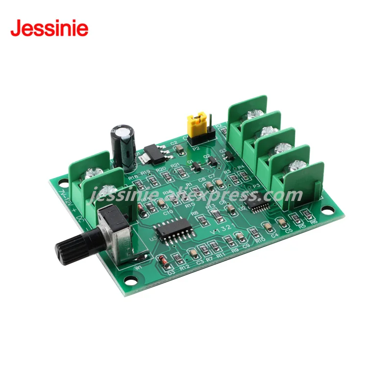 Módulo de placa controladora de Motor sin escobillas CC, placa de Control de velocidad, controlador de Motor de disco duro de unidad óptica, 7V-12V - imagen 3