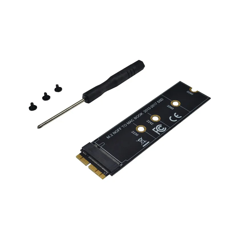 Tarjeta adaptadora M key M.2 NGFF PCIe AHCI SSD para MACBOOK Air 2013 2014 2015 2017 A1465 A1466 Pro A1398 A1502 A1419 2230-2280 SSD M2 - imagen 5