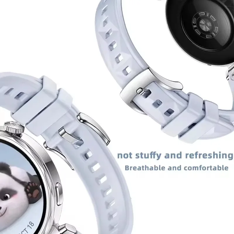 Correa de silicona de 18mm para Garmin Forerunner 265S 255S/Vivoacrive 4S 3S/Venu 3S 2S, pulsera para HUAWEI WATCH GT 5 4 41mm - imagen 4