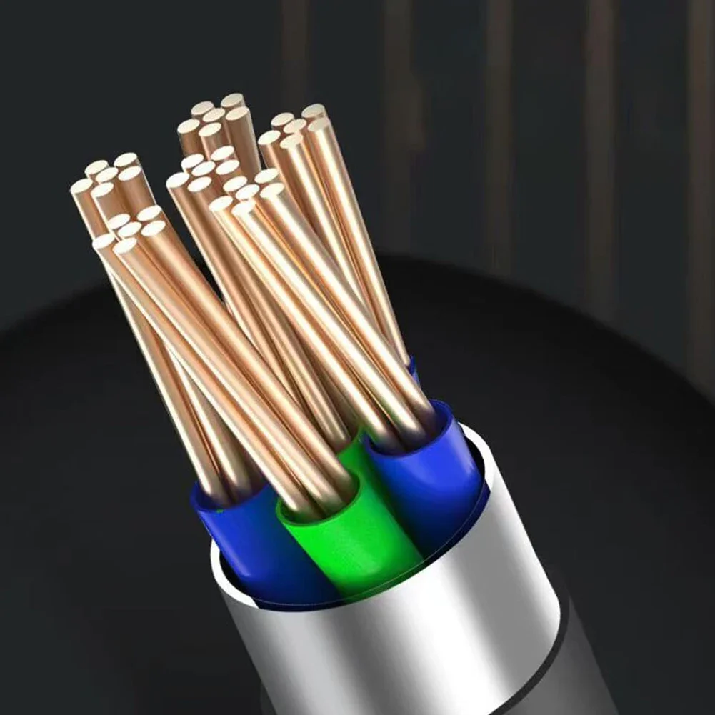 Cable de datos de carga rápida USB tipo C de 100/27W, Cable telescópico de carga rápida 6A USB C a tipo C para iPhone 15 14 13 12 - imagen 5