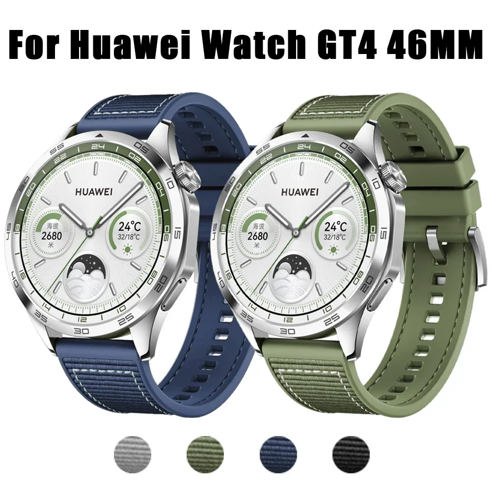 Correa trenzada tejida de 22mm, correa oficial para Huawei Watch GT4, pulsera para Huawei Watch4 GT3 Pro, pulsera de reloj - imagen 2