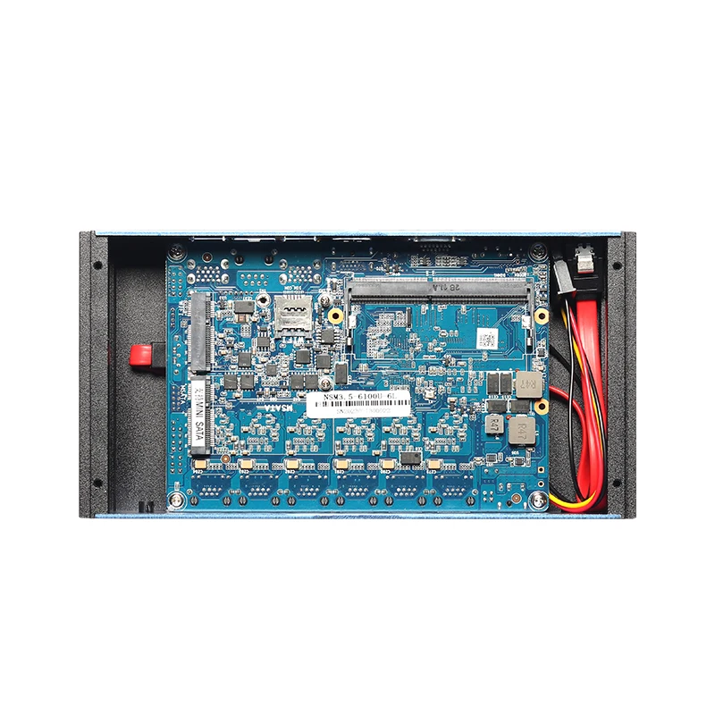 BEBEPC Mini PC industrial con soporte Inter i7-6500U DDR4 SSD Linux con 6xi211 LAN 1xHDMI 4xUSB3.0 1xVGA Computadora compacta - imagen 5