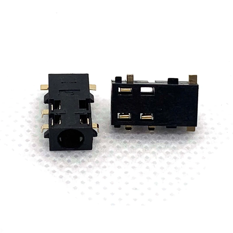 Placa de hundimiento de piezas, enchufe de auriculares de 5 pines sin pin fijo doblado, PJ-3086, 10 PJ-381, 3,5 - imagen 3